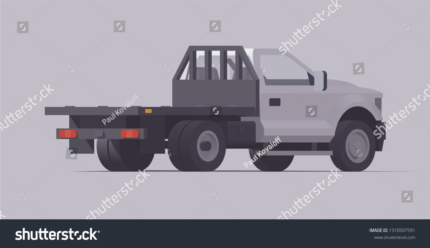 Flatbed redi-deck utility pickup alternate angle