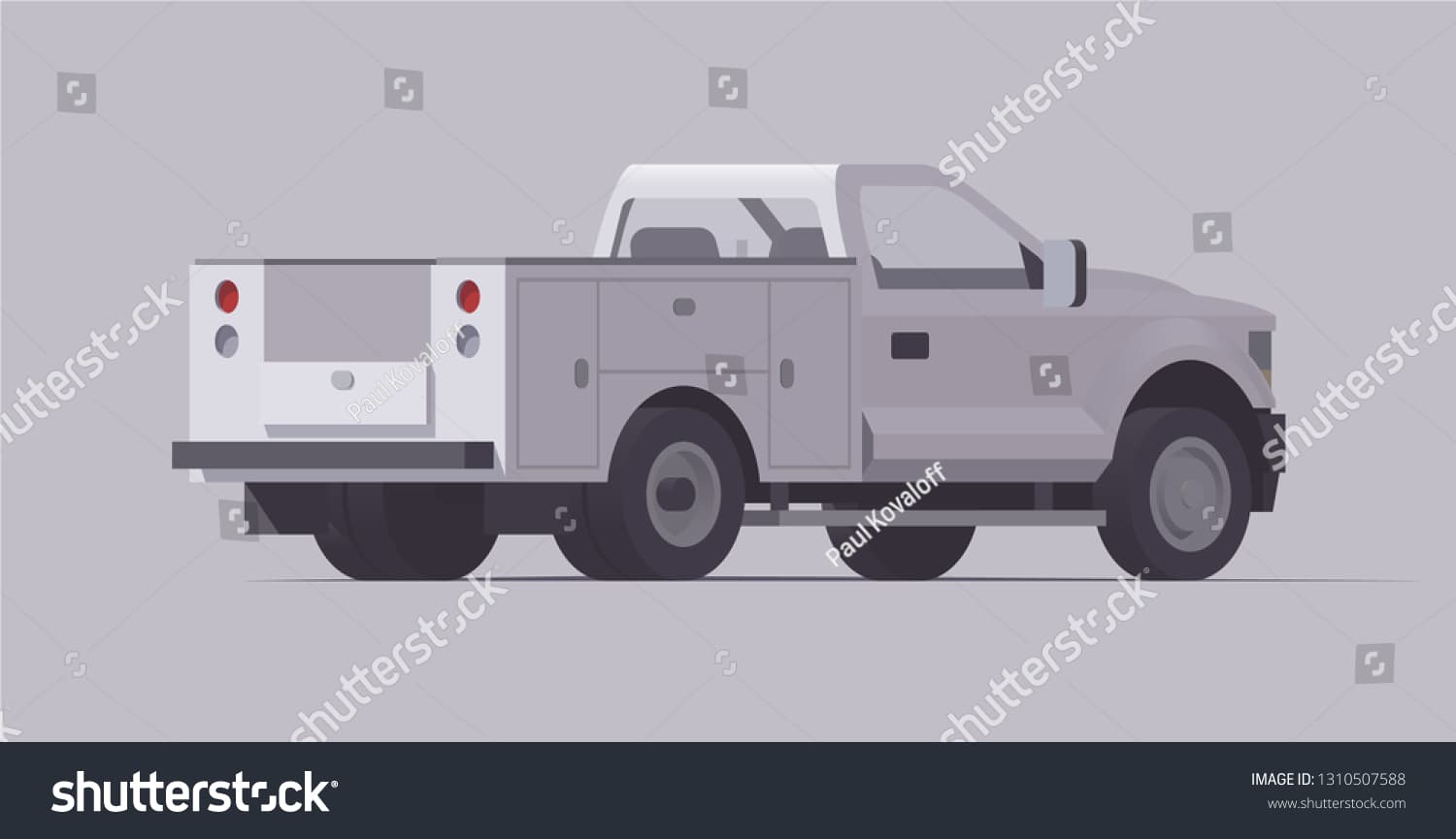 Work-ready service pickup truck